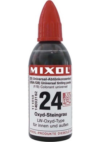 Mixol Renk Pastası 20ML Taş Grisi
