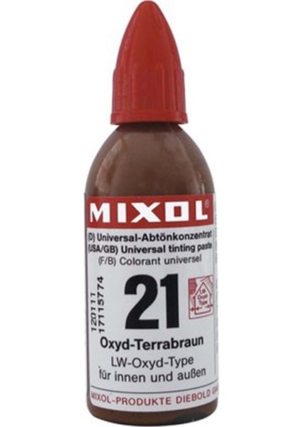 Mixol Renk Pastası 20ML Toprak
