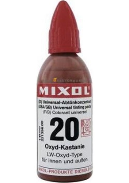 Mixol Renk Pastası 20ML Kestane