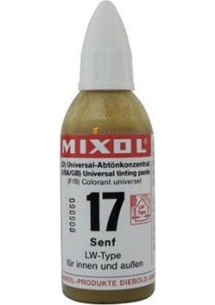 Mixol Renk Pastası 20ML Hardal