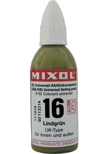 Mixol Renk Pastası 20ML Limon Yeşili