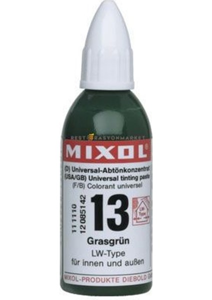 Mixol Renk Pastası 20ML Çimen Yeşili