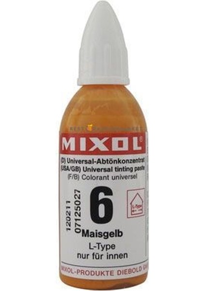 Mixol Renk Pastası 20ML Mısır Sarısı