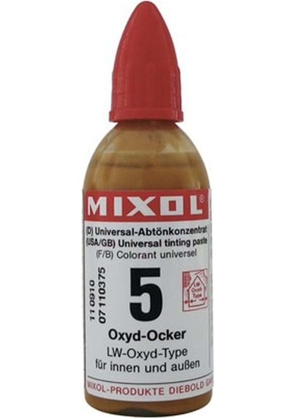 Mixol Renk Pastası 20ML Oksit Sarı