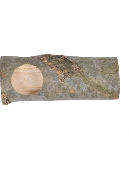 Ahşap Kütük Mumluk Boyu 15 cm