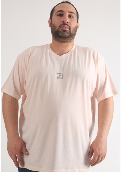 Büyük Beden T-Shirt V-Yaka