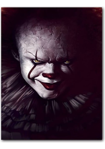 Cakatablo Ahşap Tablo Pennywise It Filmi Görseli (25X35 cm Boyut)