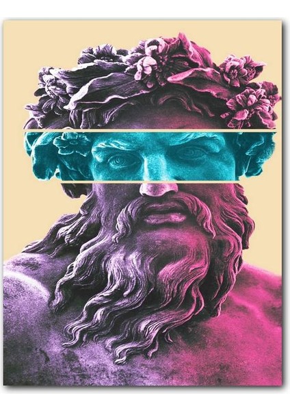 Cakatablo Ahşap Tablo Zeus Dios Gözde Şerit (25X35 cm Boyut)