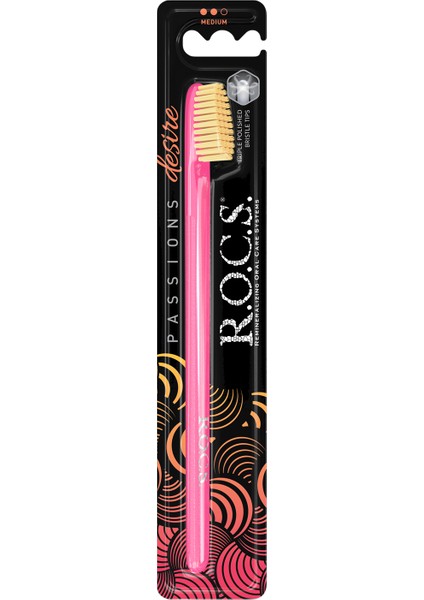 Passıons Diş Fırçası Desire-Pembe Sap-Sarı Kıl