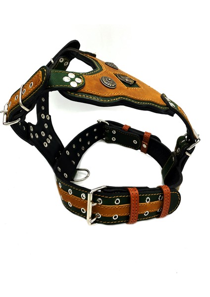 Hardal-Haki Şövalye Köpek Göğüs Tasması fırsatları