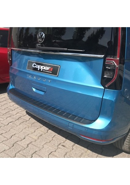 Vw Caddy 2021-2022 Için Arka Tampon Koruma Eşiği Abs Mat Plastik