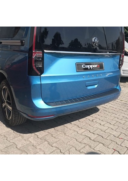 Vw Caddy 2021-2022 Için Arka Tampon Koruma Eşiği Abs Mat Plastik