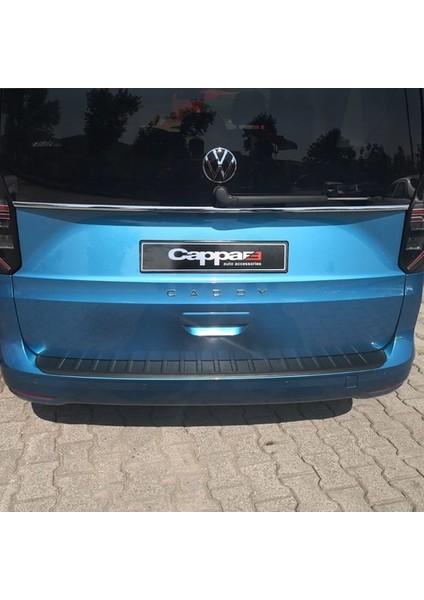 Vw Caddy 2021-2022 Için Arka Tampon Koruma Eşiği Abs Mat Plastik