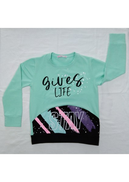 Kız Çocuk Stay Tek Body 5-8 Yaş Mint