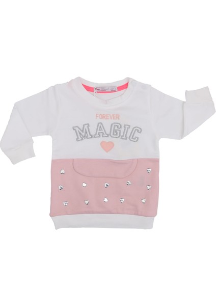 Kız Bebek Magic Tek Body 6-18 Ay Ekru