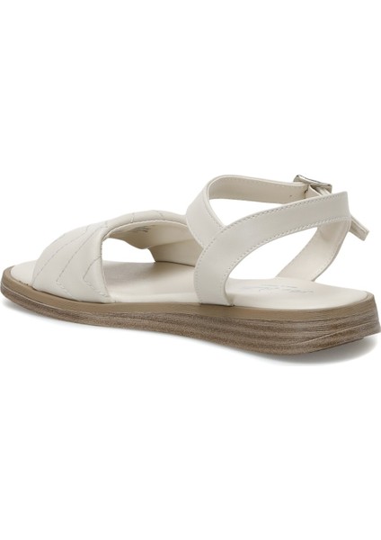 CS22064 2FX Bej Kadın Kalın Taban Sandalet