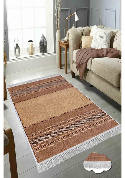 Şönil Dokuma Kilim Dekoratif Özel Tasarım Dokuma Taban Yıkanabilir Kilim