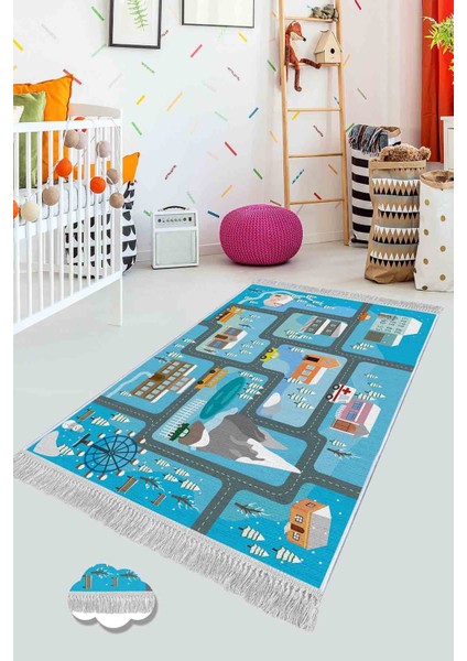 Şönil Dokuma Kilim Dekoratif Özel Tasarım Dokuma Taban Yıkanabilir Kilim