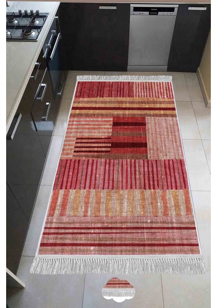 Şönil Dokuma Kilim Dekoratif Özel Tasarım Dokuma Taban Yıkanabilir Kilim