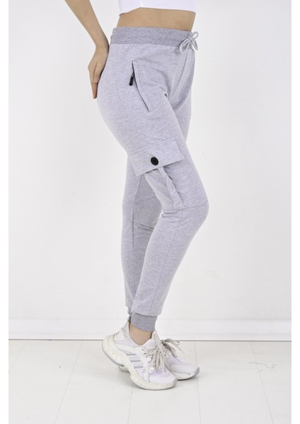 2 Iplik Yanları Kargo Cepli Bayan Eşofman ALTI-8820 indirimleri