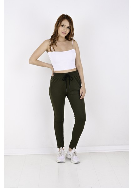 2 Iplik Paça Reşme Düz Bayan Eşofman ALTI-2215