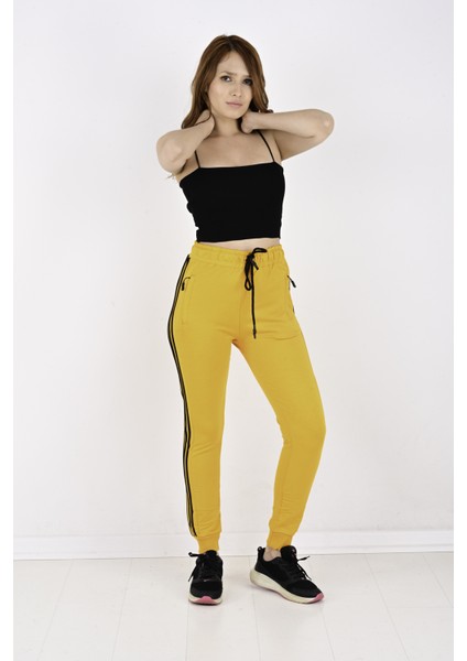 2 Iplik Yanları 3 Şeritli Bayan Eşofman ALTI-2220