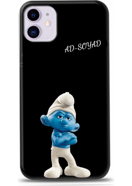 Iphone 11 Şirinler Tasarım Kılıfı-6