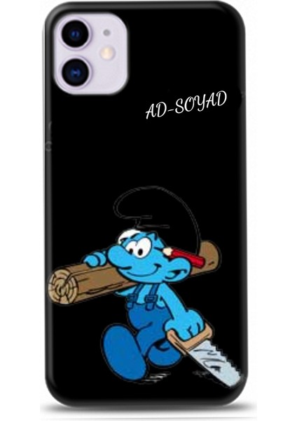 Iphone 11 Şirinler Tasarım Kılıfı-10