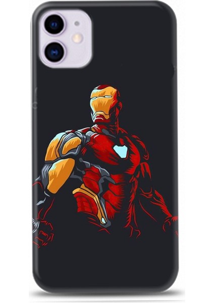 Iphone 11 Iron Man Tasarım Kılıfı-3