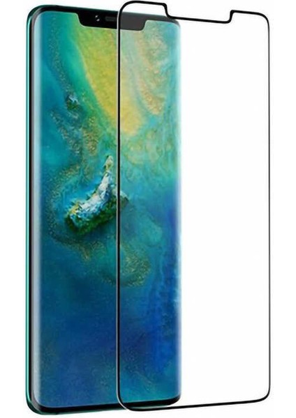 Huawei Mate 20 Pro Tam Ekran Koruyucu Seramik Esnek Bükülebilen Kırılmaz Cam 9H