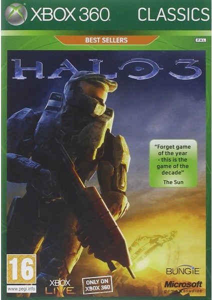 Halo 3 Xbox 360 Oyunu Teşhir Ürünü