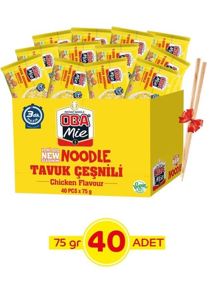 Oba Mie Tavuklu Noodle 40'lı