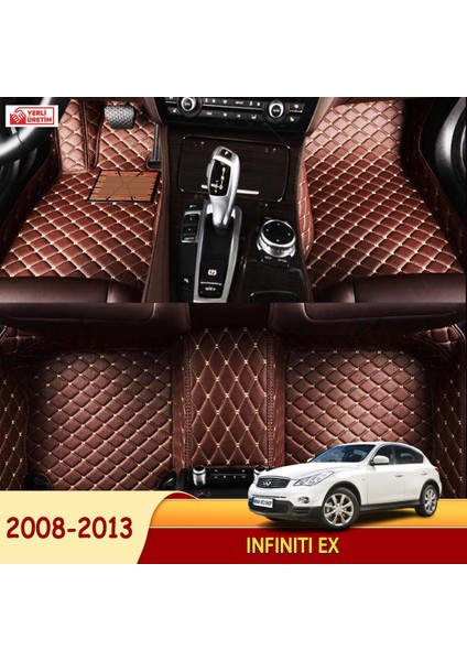 Infiniti Ex 2008-2013 Uyumlu 5d Havuzlu Suni Deri Oto Paspas