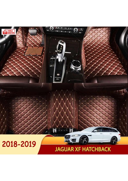 Jaguar Xf 2018-2019 Hatchback Uyumlu 5d Havuzlu Suni Deri Oto Paspas