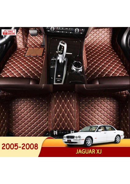 Jaguar Xj 2005-2008 Uyumlu 5d Havuzlu Suni Deri Oto Paspas