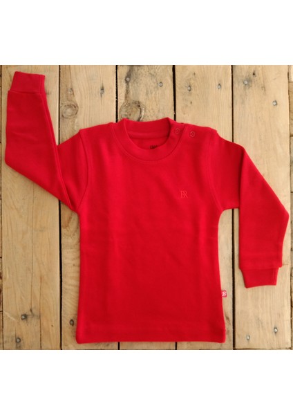 Çocuk Tek Body Unisex 1-4 Yaş Kırmızı