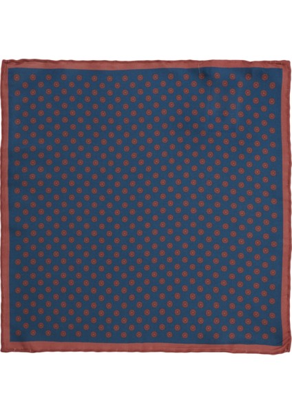 ALTINYILDIZ CLASSICS Erkek Lacivert-bordo Desenli Lacivert- Bordo Klasik Mendil