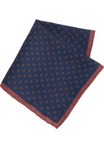 ALTINYILDIZ CLASSICS Erkek Lacivert-bordo Desenli Lacivert- Bordo Klasik Mendil