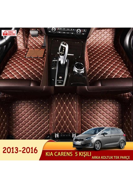 Kia Carens 2013-2016 5 Kişili Uyumlu 5d Havuzlu Suni Deri Oto Paspas