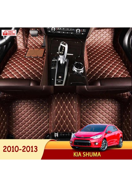 Kia Shuma 2010-2013 Uyumlu 5d Havuzlu Suni Deri Oto Paspas