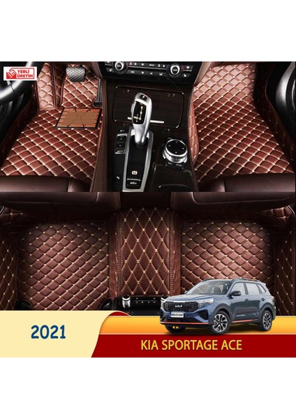 Kia Sportage Ace 2021 Uyumlu 5d Havuzlu Suni Deri Oto Paspas