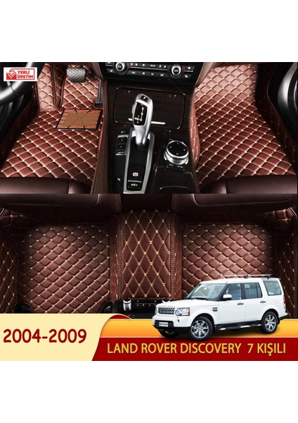 Land Rover Discovery 2004-2009 7 Kişili Uyumlu 5d Havuzlu Suni Deri Oto Paspas