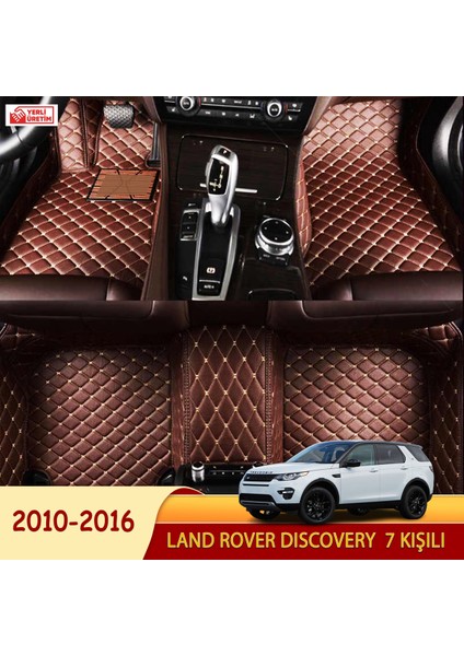 Land Rover Discovery 2010-2016 7 Kişili Uyumlu 5d Havuzlu Suni Deri Oto Paspas