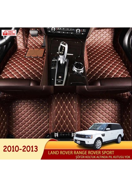 Land Rover Range Rover Sport 2010-2013 Uyumlu 5d Havuzlu Suni Deri Oto Paspas