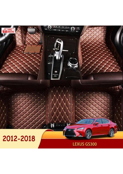 Lexus GS300 2012-2018 Uyumlu 5d Havuzlu Suni Deri Oto Paspas