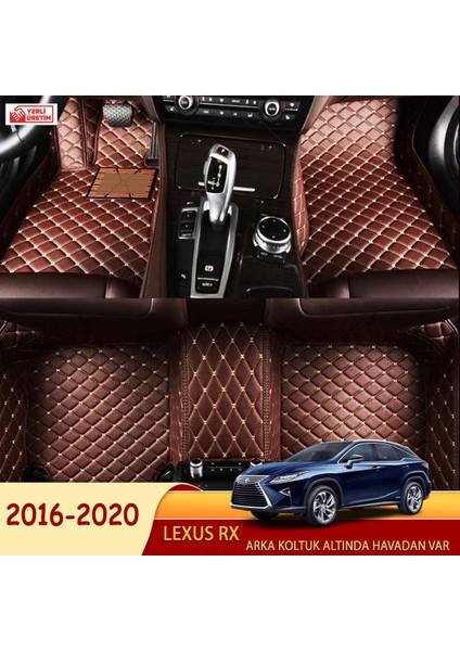 Lexus Rx 2016-2020 Uyumlu 5d Havuzlu Suni Deri Oto Paspas