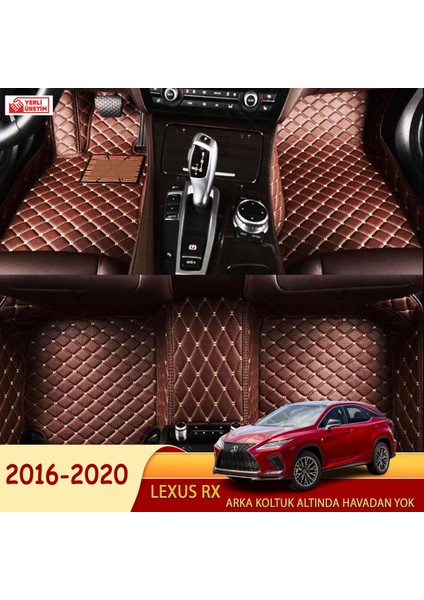 Lexus Rx 2016-2020 Uyumlu 5d Havuzlu Suni Deri Oto Paspas