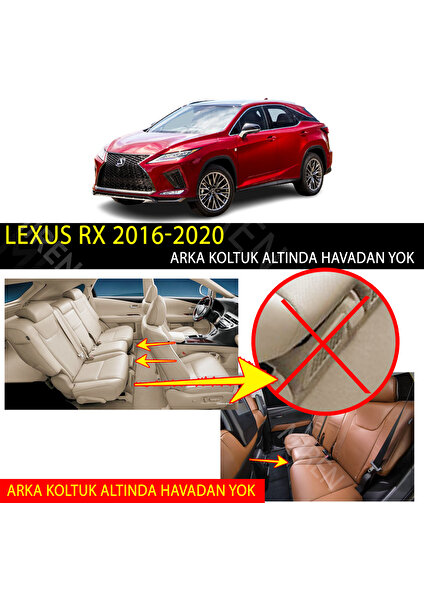 Lexus Rx 2016-2020 Uyumlu 5d Havuzlu Suni Deri Oto Paspas