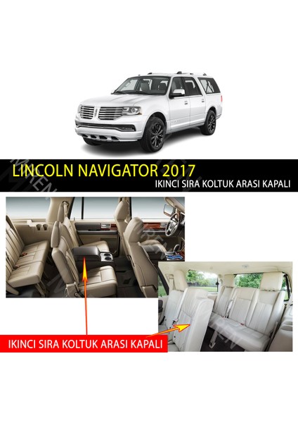 Lincoln Navigator 2017 Uyumlu 5d Havuzlu Suni Deri Oto Paspas