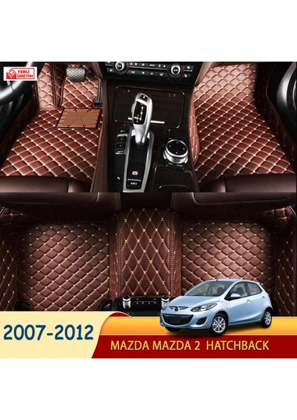 Mazda Mazda2 2007-2012 hatchback Uyumlu 5d Havuzlu Suni Deri OTO PASPAS